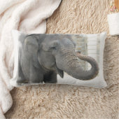 Trumpeting Elephant Pillow Kussen (Deken)