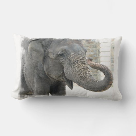 Trumpeting Elephant Pillow Kussen (Voorkant)