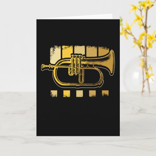 Trumpets  kaart (Gele Bloem)