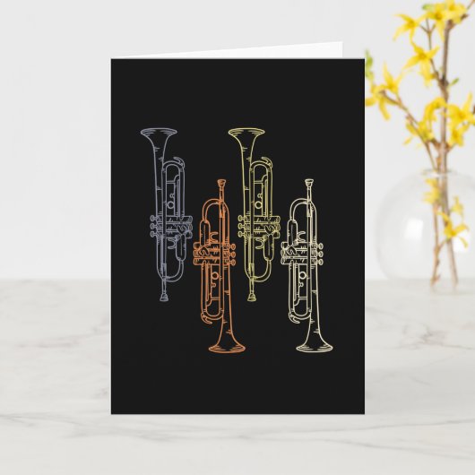 Trumpets  kaart (Gele Bloem)