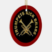 Trumpets Kick Brass Keramisch Ornament (Rechts)