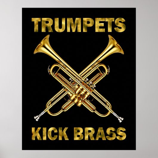Trumpets Kick Brass Poster (Voorkant)