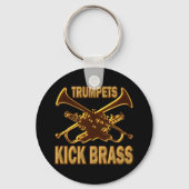 TRUMPETS KICK BRASS SLEUTELHANGER (Voorkant)