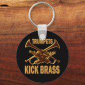 TRUMPETS KICK BRASS SLEUTELHANGER (Voorkant)