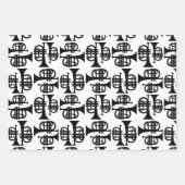 Trumpets KLANT ACHTERGRONDKLEUR Inpakpapier Vel (Voorkant 3)