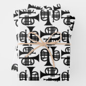 Trumpets KLANT ACHTERGRONDKLEUR Inpakpapier Vel (In situ)