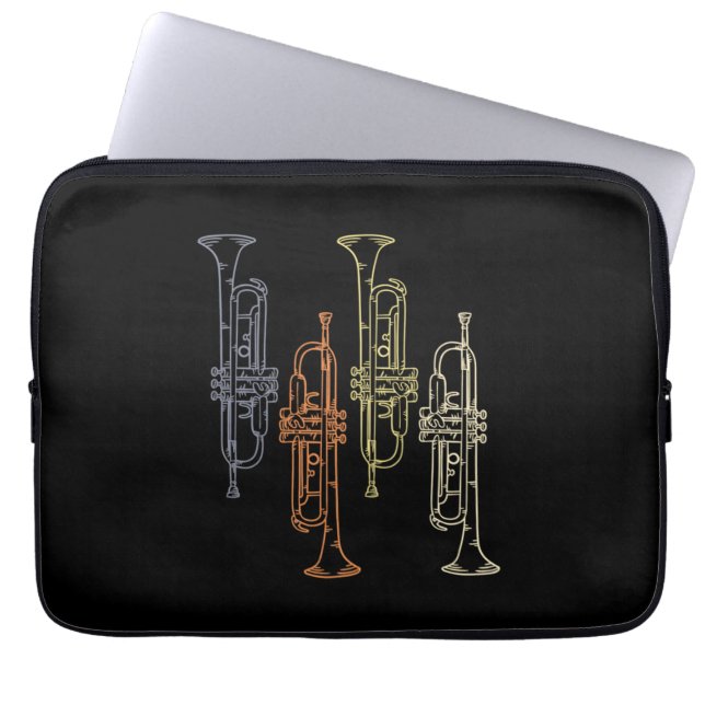 Trumpets  laptop sleeve (Voorkant)