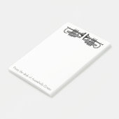 Trumpets personaliseren post-it® notes (Schuin)