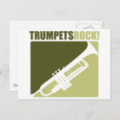 Trumpets Rock! Briefkaart (Voorkant / Achterkant)