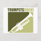 Trumpets Rock! Briefkaart (Voorkant)