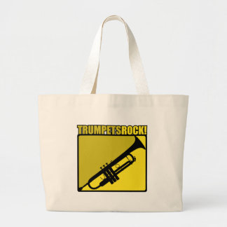 Trumpets Rock! Grote Tote Bag