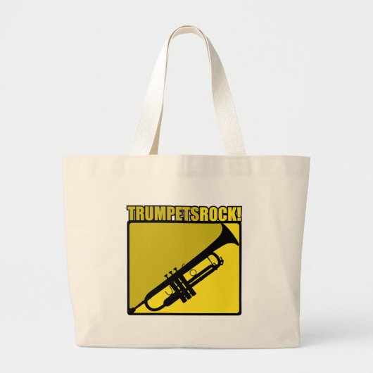 Trumpets Rock! Grote Tote Bag (Voorkant)