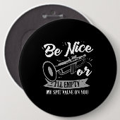 Trumpets - Spit klep Ronde Button 6,0 Cm (Voorkant /achterkant)