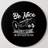 Trumpets - Spit klep Ronde Button 6,0 Cm (Voorkant)