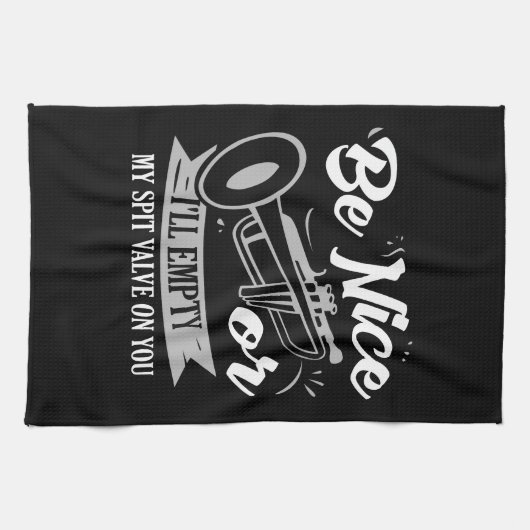 Trumpets - Spit klep Theedoek (Horizontaal)