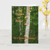 Trumpets zijn aan het blazen / Het is jouw verjaar Kaart (Gele Bloem)