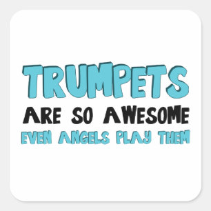 Trumpets zijn Geweldige Vierkante Sticker