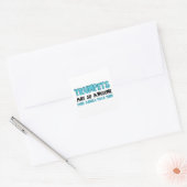 Trumpets zijn Geweldige Vierkante Sticker (Envelop)