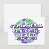 #trumpFAIL (Planeet Aarde) Briefkaart (Voorkant / Achterkant)