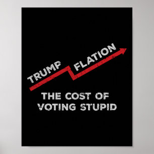 Trumpflatie Grappig Anti-trump En Progressieve Hum Poster