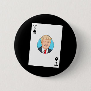 Trumpkaart Grappig Pro-trump Grappen Mannen Vrouwe Ronde Button 5,7 Cm