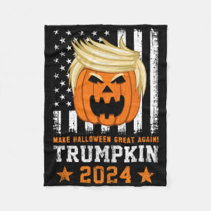 Trumpkin 2024 VS maken Halloween weer geweldig gra Fleece Deken