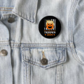 Trumpkin 2024 VS maken Halloween weer geweldig gra Ronde Button 5,7 Cm (In situ)