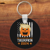 Trumpkin 2024 VS maken Halloween weer geweldig gra Sleutelhanger (Voorkant)