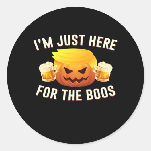 Trumpkin alleen voor de boeken Halloween kostuum Ronde Sticker (Voorkant)