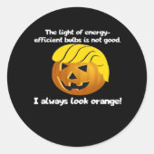 Trumpkin altijd klassiek ronde sticker (Voorkant)