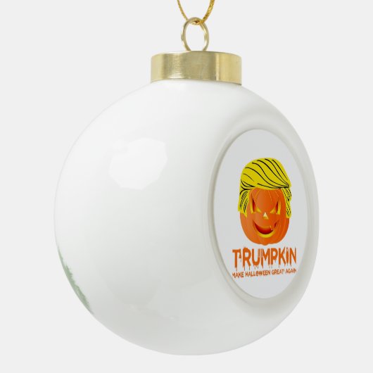 Trumpkin, ben je bang? Classic Keramische Bal Ornament (Links)