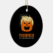 Trumpkin - Beste Halloween kostuum Tri-Blend Keramisch Ornament (Rechts)