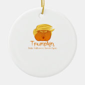 Trumpkin Classic & Funny Design voor Halloween Keramisch Ornament (Voorkant)
