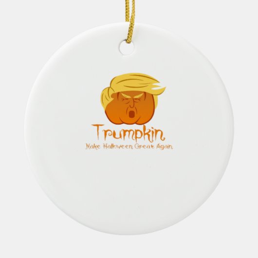 Trumpkin Classic & Funny Design voor Halloween Keramisch Ornament (Voorkant)