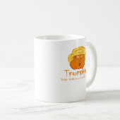 Trumpkin Classic & Funny Design voor Halloween Koffiemok (Voorkant rechts)