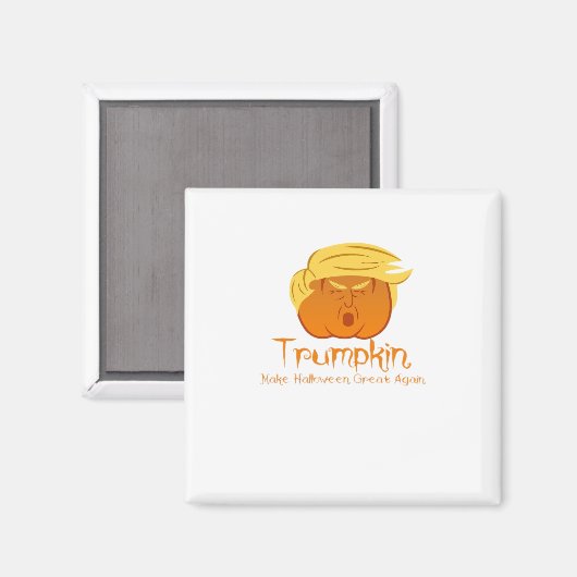 Trumpkin Classic & Funny Design voor Halloween Magneet (Voorkant / Achterkant)