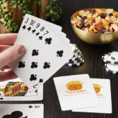 Trumpkin Classic & Funny Design voor Halloween Pokerkaarten (Insitu)