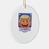 Trumpkin Classic - Grappige Halloween Quote Keramisch Ornament (Rechts)