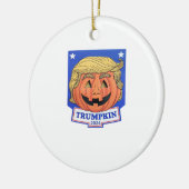 Trumpkin Classic - Grappige Halloween Quote Keramisch Ornament (Links)