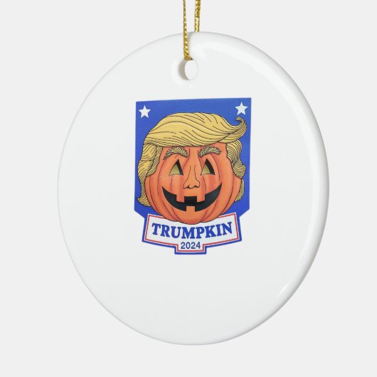 Trumpkin Classic - Grappige Halloween Quote Keramisch Ornament (Links)
