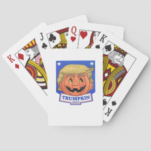 Trumpkin Classic - Grappige Halloween Quote Pokerkaarten