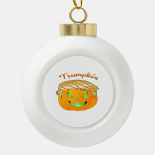 Trumpkin Classic – Luiaard in een MAGA-Pet Keramische Bal Ornament