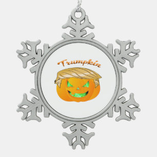 Trumpkin Classic – Luiaard in een MAGA-Pet Tin Sneeuwvlok Ornament