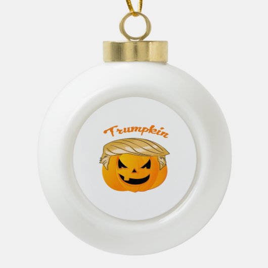 Trumpkin Classic - Politieke parodie Keramische Bal Ornament (Voorkant)