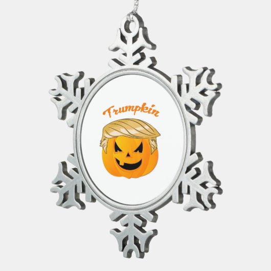 Trumpkin Classic - Politieke parodie Tin Sneeuwvlok Ornament (Rechts)