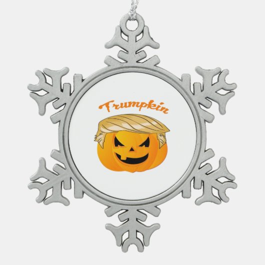Trumpkin Classic - Politieke parodie Tin Sneeuwvlok Ornament (Voorkant)