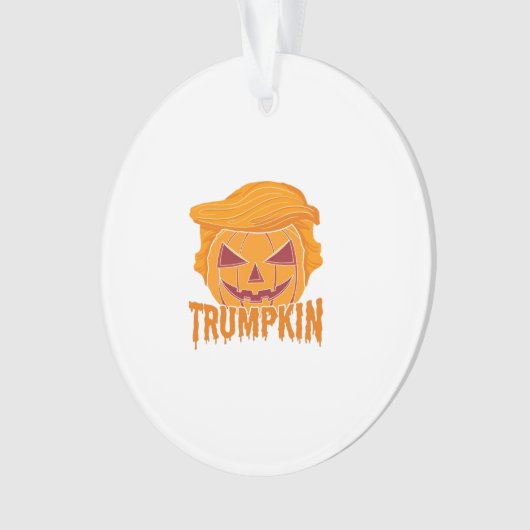 Trumpkin Classic – Pumpkin President Stijl Ornament (voorkant)
