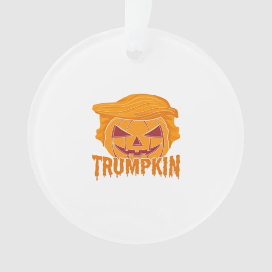 Trumpkin Classic – Pumpkin President Stijl Ornament (voorkant)