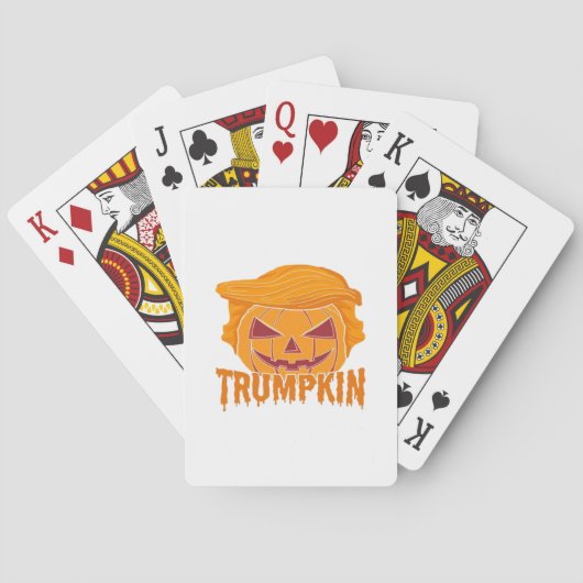 Trumpkin Classic – Pumpkin President Stijl Pokerkaarten (Achterkant)