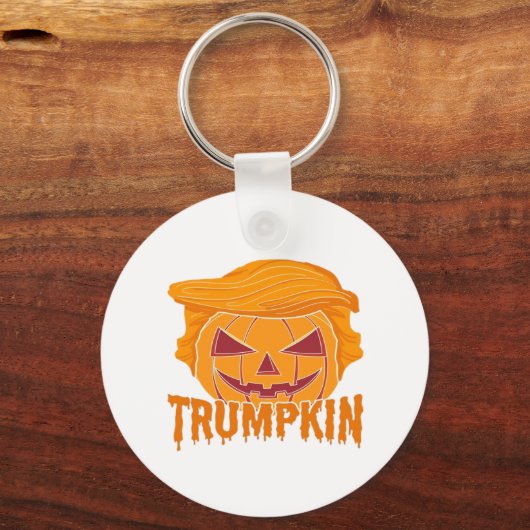 Trumpkin Classic – Pumpkin President Stijl Sleutelhanger (Voorkant)